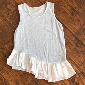 CLU AND WILLOUGHBY RUFFLE TANK